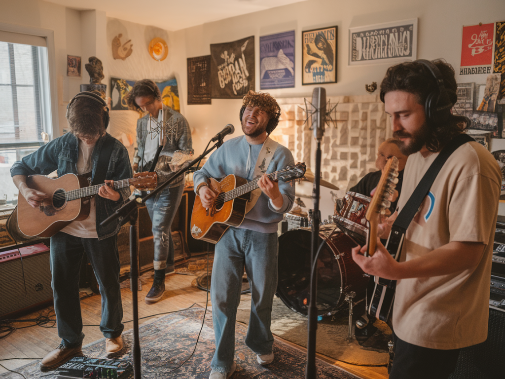 Cómo grabar en casa el primer EP de una banda paisa: equipo esencial, contratos sencillos y estrategia de lanzamiento con bajo presupuesto
