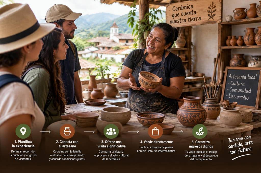 Cómo montar una visita guiada a un taller de cerámica de corregimiento que asegure ingresos justos para el artesano
