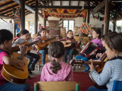 Dónde encontrar talleres de música tradicional para niños en Antioquia